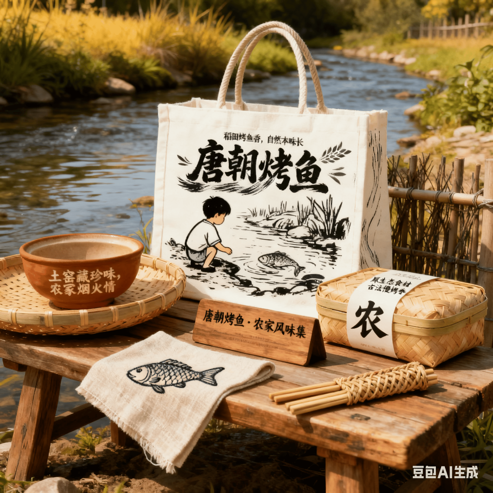 复古摩登包装物料